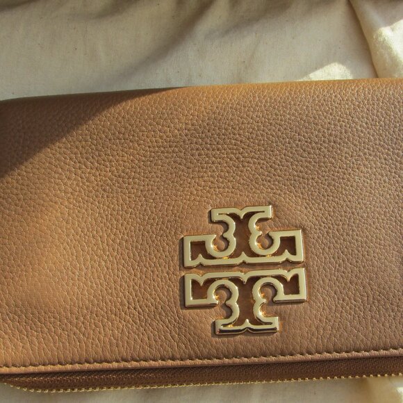 🎄NEW Tory Burch Glove Leather Double Handle Shoulder Tote Purse & Wallet Set - Picture 13 of 16